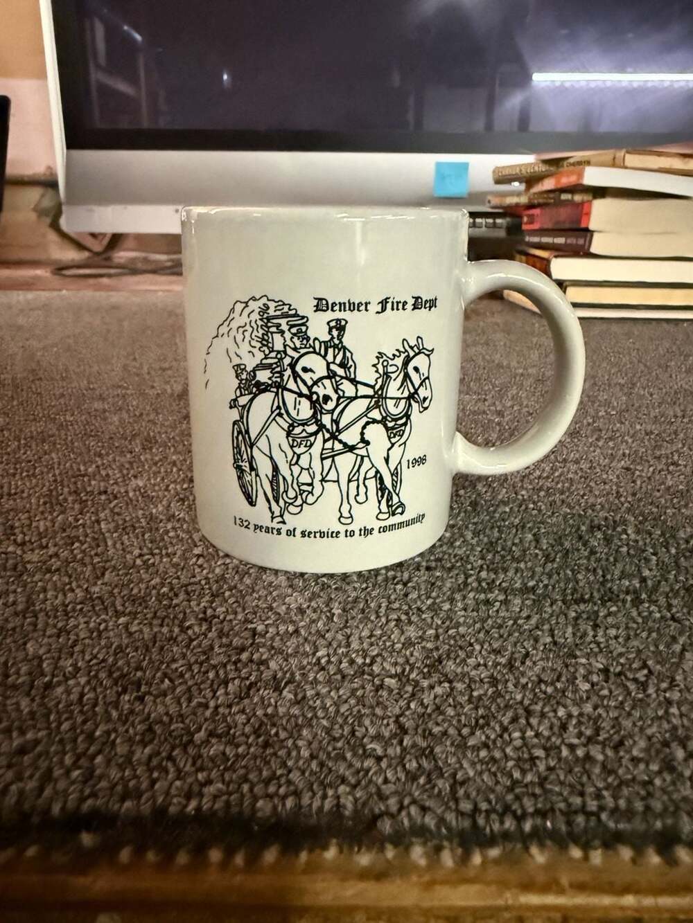 Denver Fire Dept Coffee Mug 132 Years Of Service 1998